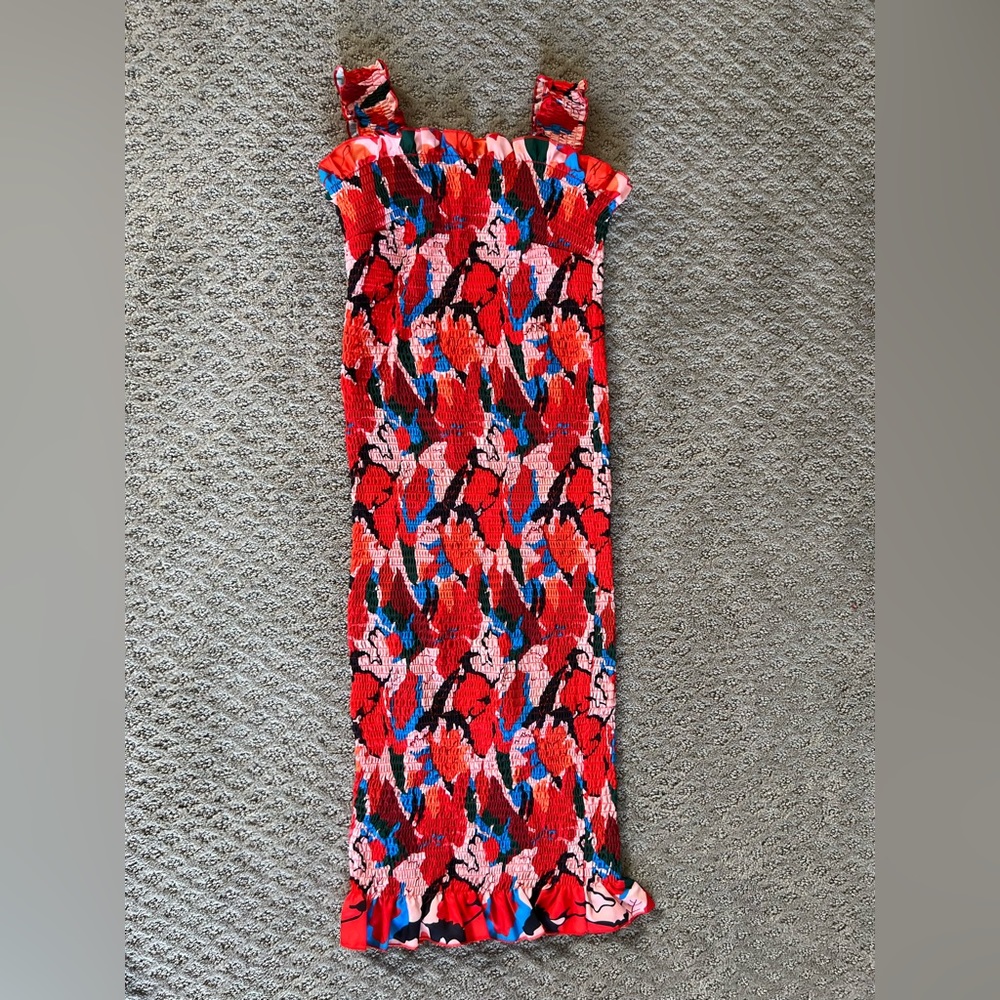 Summer l Shirred Bodycon Midi Dress